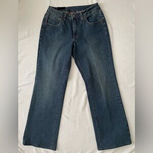 SOLD - Jag Vintage Women Jeans 12 Stretch Blue Denim Straight Leg Western Casual
